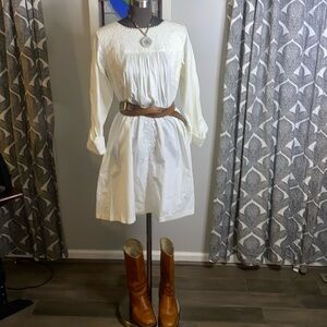 Ralph Lauren Blue Label 100% cotton embroidered dresss